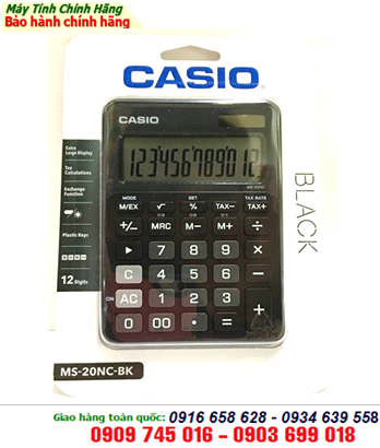 Casio MS-20NC-BK; Máy tính tiền Casio MS-20NC-BK chính hãng 